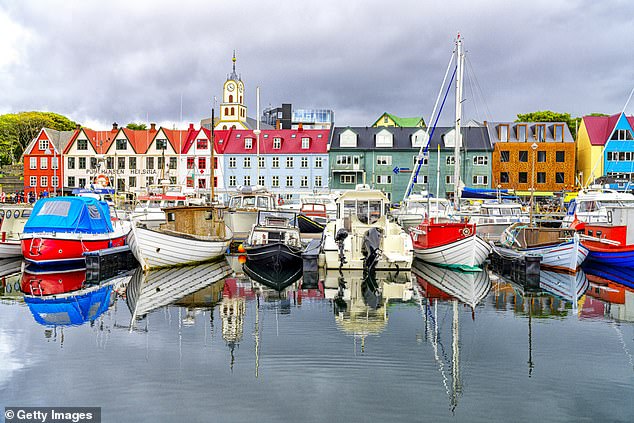 Fishing boats in the harbour in Torshavn, the capital of the Faroe Islands