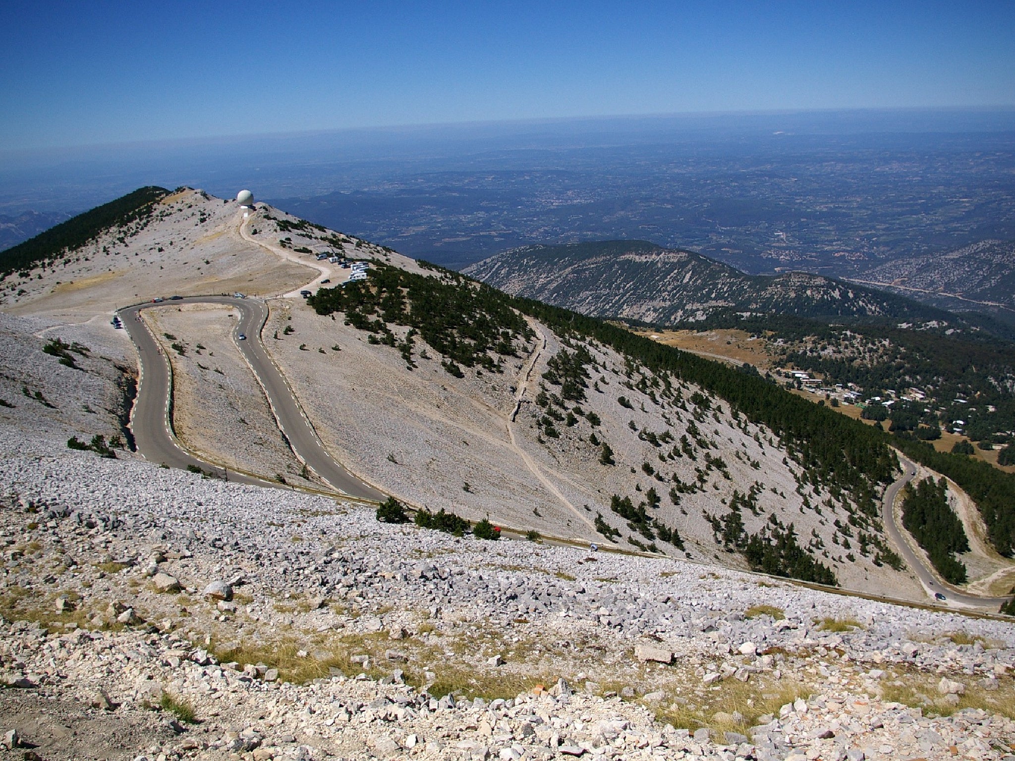 Reaching the top of Mount Ventoux requires battling 10 per cent inclines