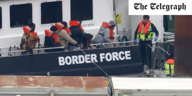 Border Force takes migrants back to France after joint Channel rescue