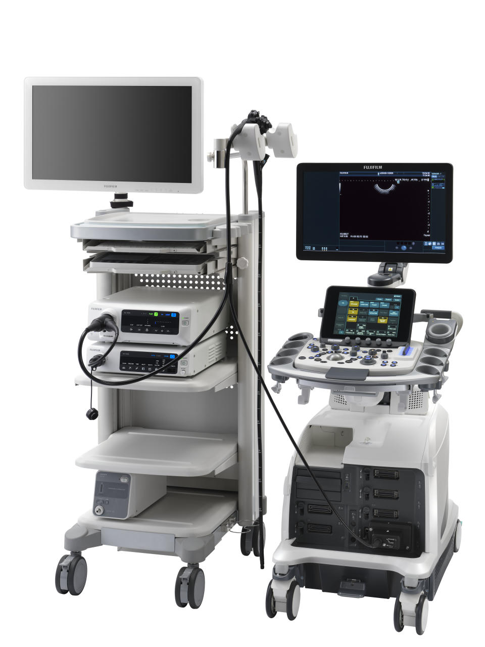 Assembled ARIETTA 850 FF Endo System with EG-580UT endoscope