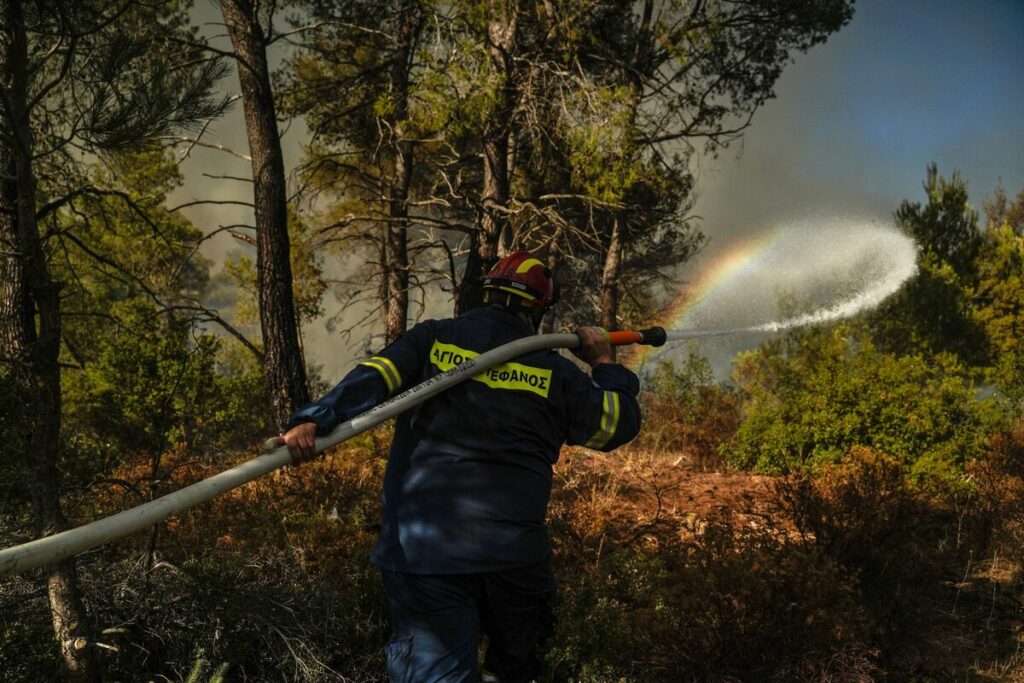 Greece Evacuates Village as Fire and Heat Sear Mediterranean