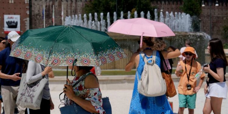 'Hellishly hot' southern Europe bakes under temperatures topping 104 F