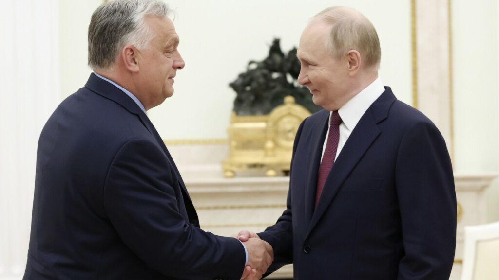 Hungary's Orbán meets Putin for talks in Moscow in a rare visit by a European leader