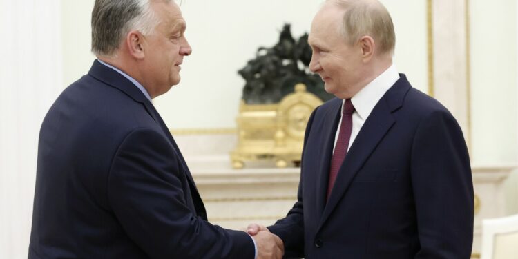 Hungary's Orbán meets Putin for talks in Moscow in a rare visit by a European leader