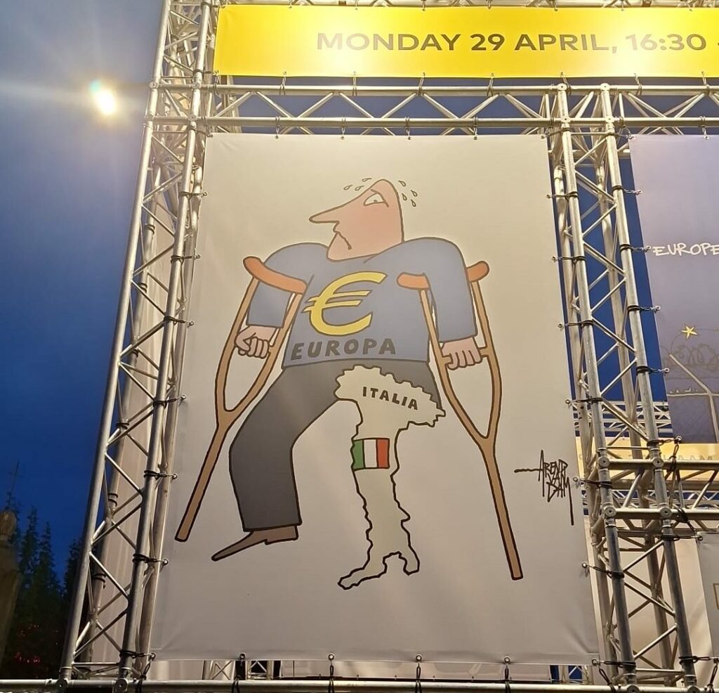 Italy sick leg of Europe, a poster in the Netherlands angers keyboard lions