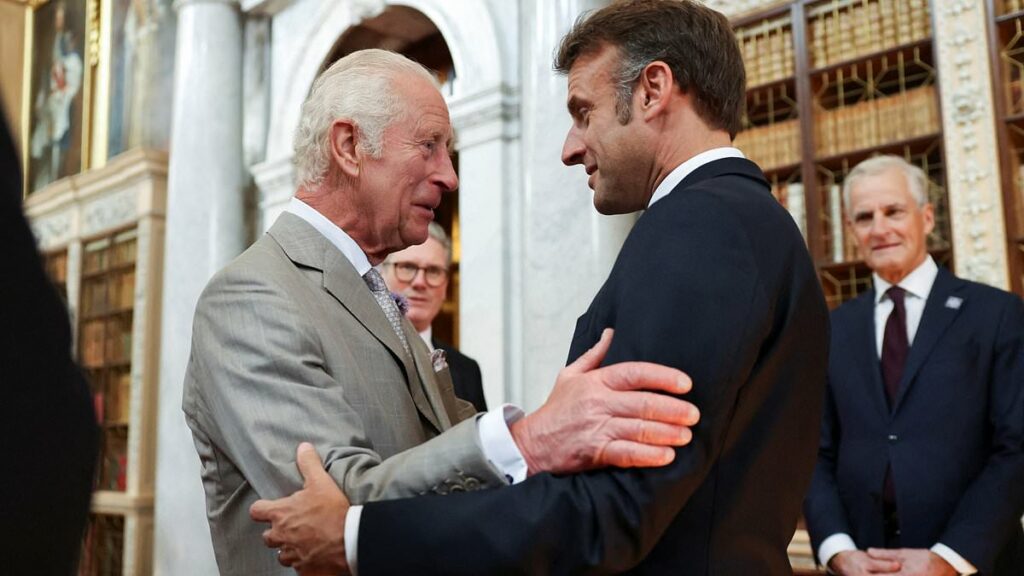 King Charles recalls 'agonising' England defeat to Spain at the Euros during Blenheim Palace conference with over 40 European leaders including Keir Starmer and Emmanuel Macron