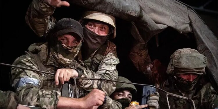 Members of Russian mercenary group Wagner