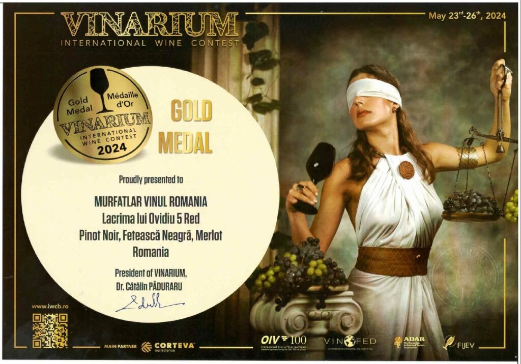 Murfatlar Vinul Wins Gold Medals at Vinarium 2024, the Most Prestigious Wine Competition in Eastern Europe