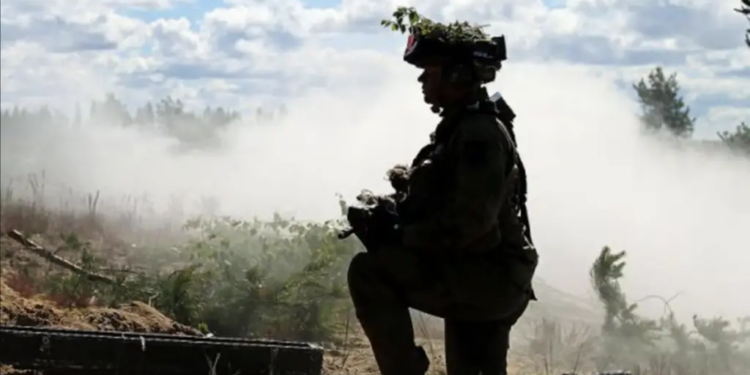 Norwegian soldier during NATO exercises near the Russian border