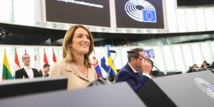 Roberta Metsola is re-elected president of the European Parliament