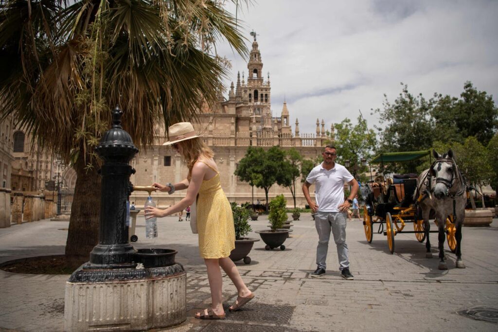 Southern Europe bakes in over 40C heat as Spain declares first official heatwave of the year