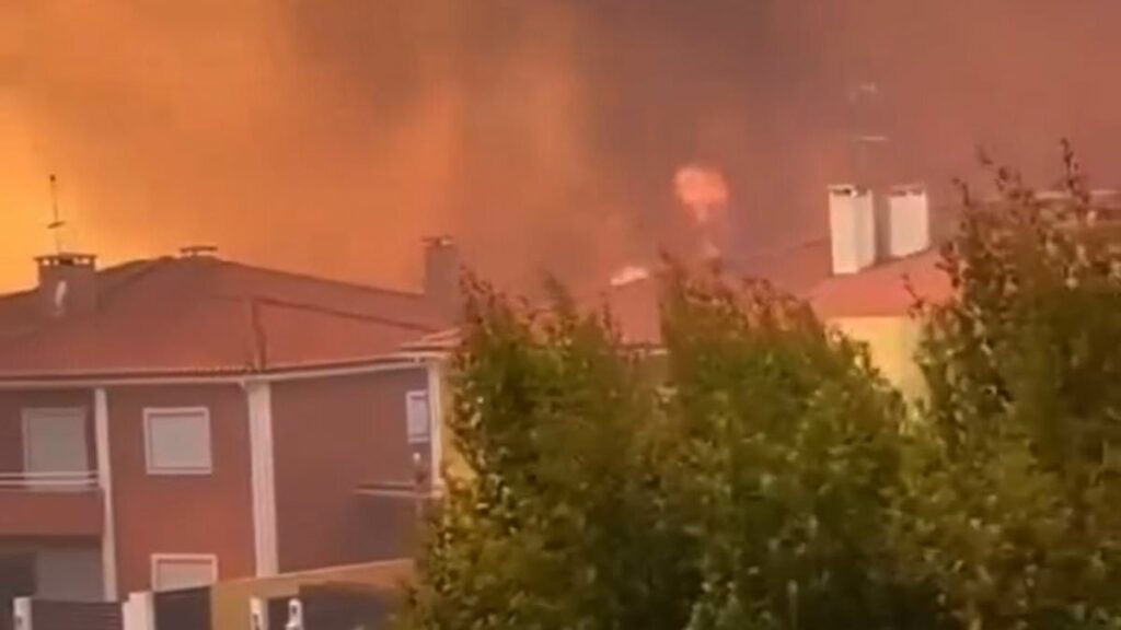 Wildfires rip through Portuguese region loved by Brits while France and Holland are hit with flash floods and hikers are killed by lightning in Germany and Austria as Europe sees wild weather extremes