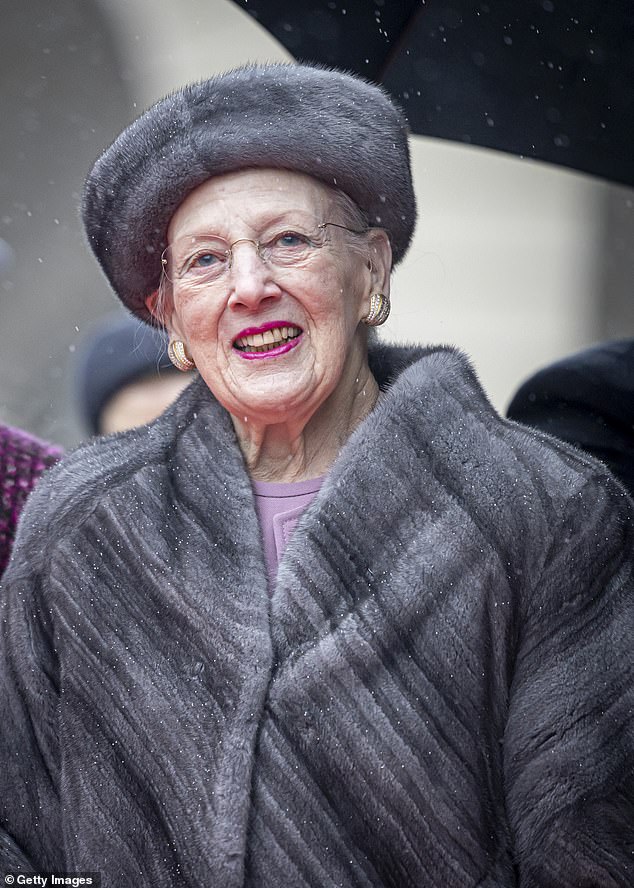 Pictured: Queen Margrethe at the Danish Parliament's celebration of the succession of the throne at Danish Parliament on January 15, 2024