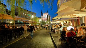 Ljubljana's riverfront promenade is lined with quaint boutiques, great restaurants, and cafés ripe for people-watching.