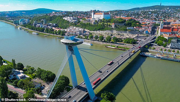 Reddit users have been sharing the cities they'd never go back to. One traveller describes Bratislava (pictured above) as 'the most boring city I've ever been to'