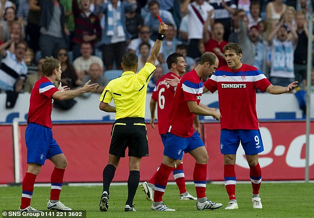 Rangers had a bad night back in 2011 as Malmo knocked them out and Steven Whittaker was sent off in a Champions League qualifier