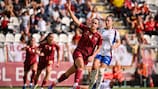 Evelyne Viens scored two late goals to give Roma the advantage