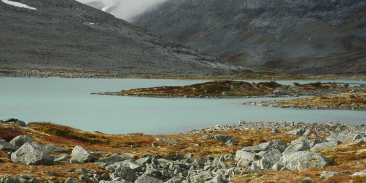 Hardangervidda national park in Norway