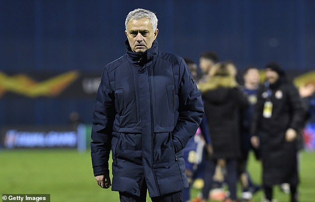 They have not had much success since reaching the Champions League final in 2019 - the 3-0 defeat by Dinamo Zagreb was the beginning of the end for Jose Mourinho (pictured)