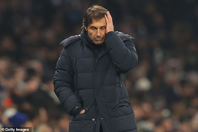 Antonio Conte rushed back from gallbladder surgery only to see his Spurs side lose to AC Milan in the Champions League in 2023