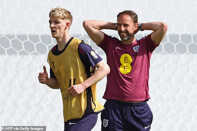 Gareth Southgate (right) reportedly noticed that the saga was a distraction for the 23-year-old