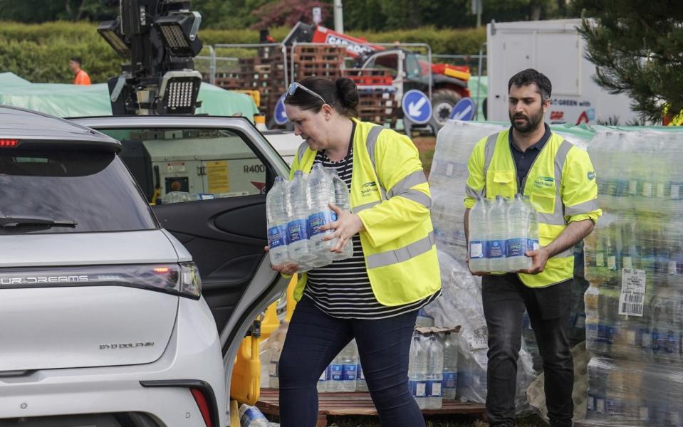 South West Water staff provided bottled water for two months to Brixham following a parasite outbreak