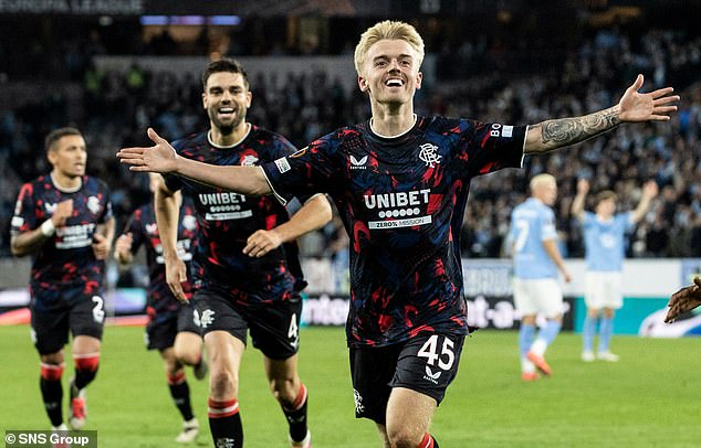 Substitute Ross McCausland's left-foot strike sealed Rangers' richly-deserved victory in Malmo.