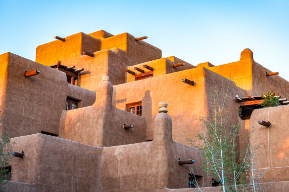 Santa Fe, New Mexico, is famous for its Pueblo-style architecture. 