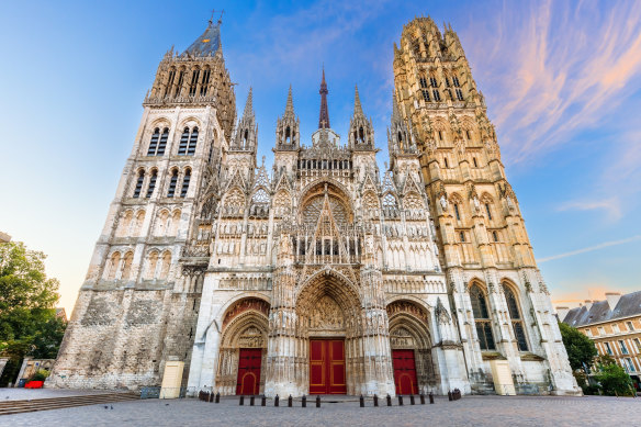 Rouen Cathedral in Normandy, France.