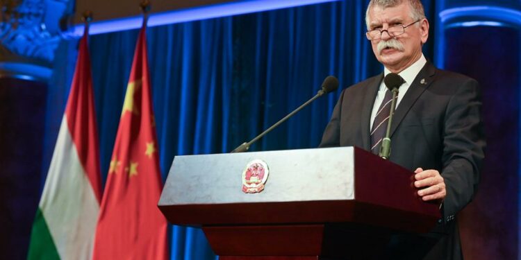 Hungary-China cooperation not a danger, Europe should learn from China, says House Speaker Kövér