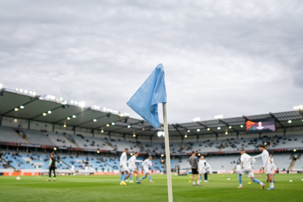 . general view inside the stadium prior to the UEFA Europa League group D match between Malmo FF and Sporting Braga at Eleda Stadium on September 8...