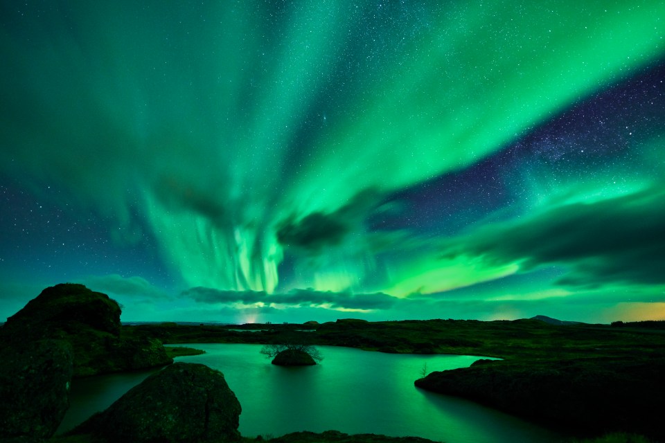 The town is a great place to see the northern lights due to its location