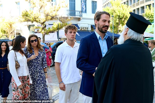 Princess Alexia, Prince Achileas-Andreas, Prince Philippos were among the guests