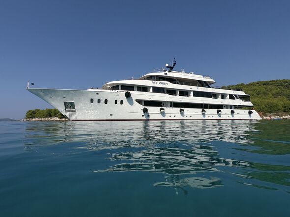 The My Wish cruise ship on the water