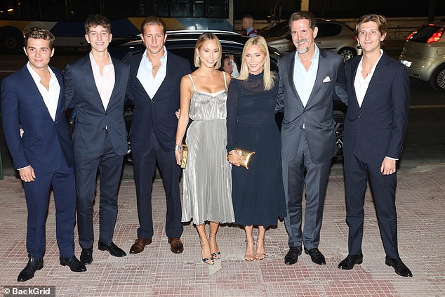 King Constantine's son Crown Prince Pavlos and the Greek Royal Family (pictured) have no official remit, but are still active participants in royal life around Europe