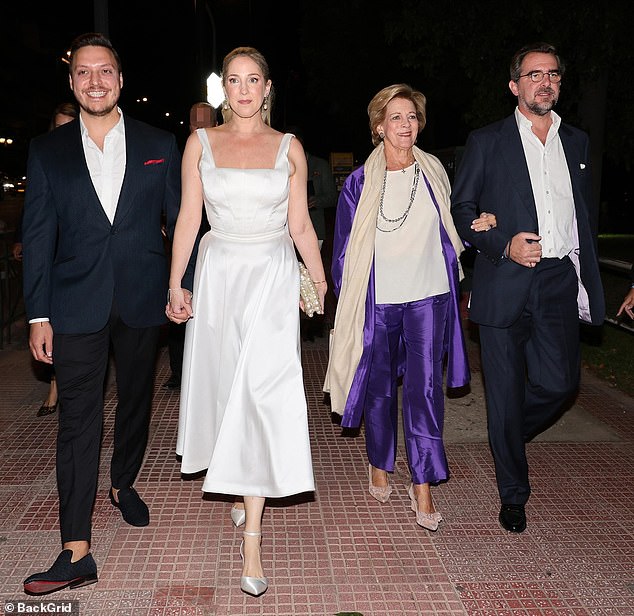 Princess Theodora and Matthew Kumar host a pre-wedding party joined by friends and family in Athens, Greece