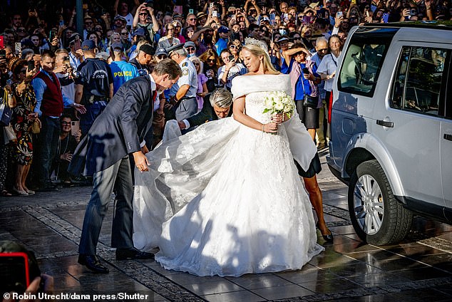 When the pandemic finally came to an end, Theodora and Matthew set another wedding date - 'early summer' in 2023, in Porto Heli, Greece