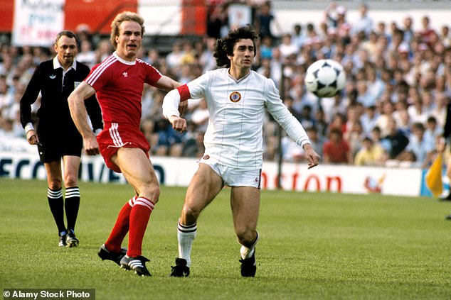 Dennis Mortimer (right) captained Villa to glory against Bayern and now wants to find his shirt