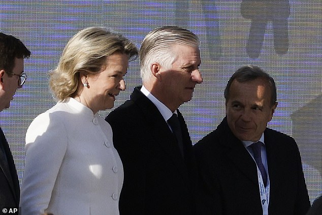 Queen Mathilde and King Philippe looked smart and stylish as they arrived to attend Holy Mass directed by Pope Francis in Brussels