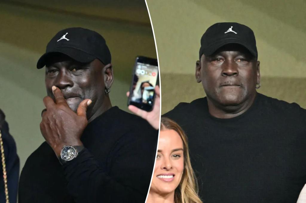 Michael Jordan sets off fan concerns at Monaco-Barcelona soccer match