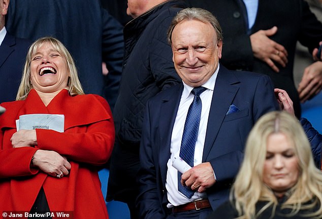 Neil Warnock was a surprise visitor to Ibrox for Sunday's 1-0 win over Hibs