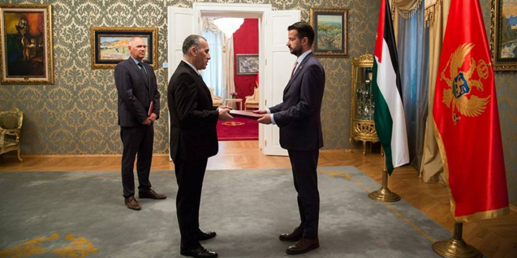 Newly Appointed Ambassador Presents Credentials To Montenegro President