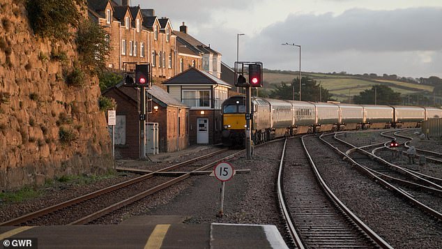 'The Night Riviera is a brilliant way to roll into Cornwall with stops at Liskeard, Par, St Austell, Truro and St Erth (for St Ives),' says Tom of the GWR service, pictured above