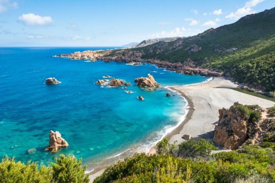 Li Tinnari, Costa Paradiso, Olbia Tempio, Sardinia. Li Tinnirai beach