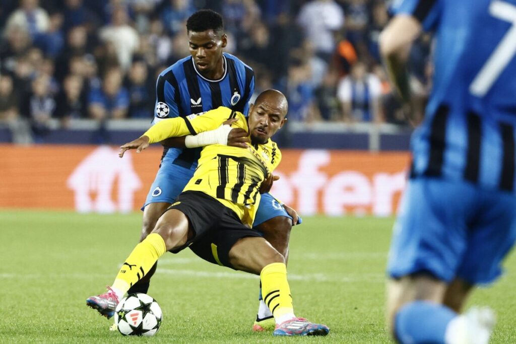 Club Brugge v Borussia Dortmund – UEFA Champions League BRUGGE, BELGIUM – SEPTEMBER 18 : Onyedika Raphael midfielder of