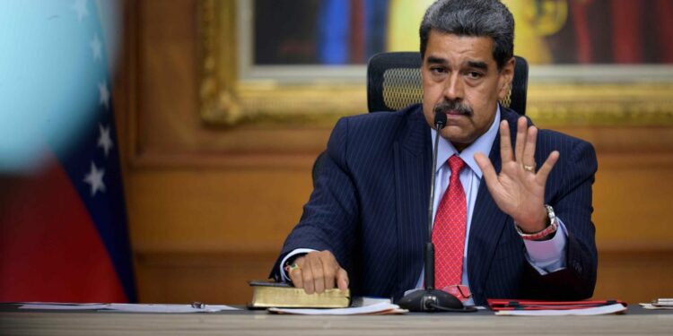 Nicolas Maduro, Venezuela's president, during a press conference at Miraflores Palace in Caracas, Venezuela, on Wednesday, July 31, 2024.