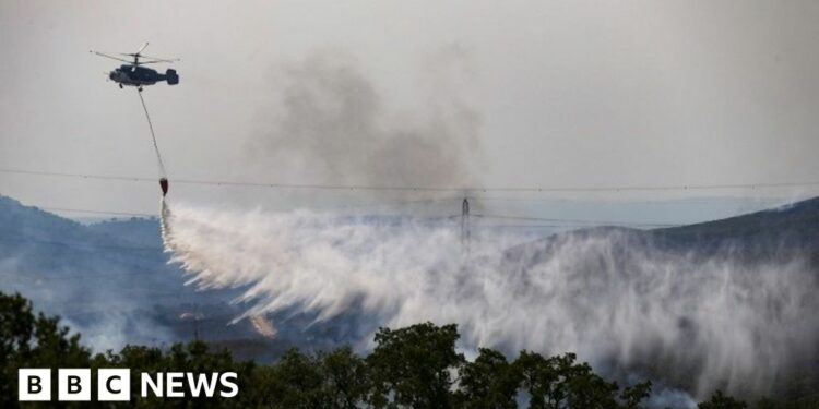 Deadly wildfires spread in Mediterranean