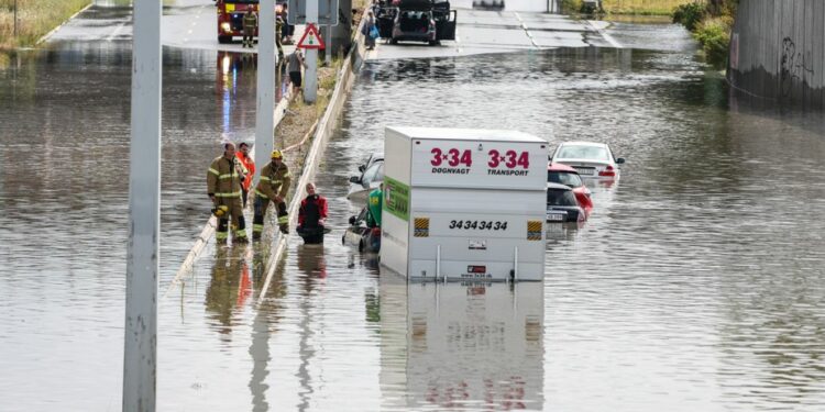 Denmark cleans up damage after floods wreak havoc