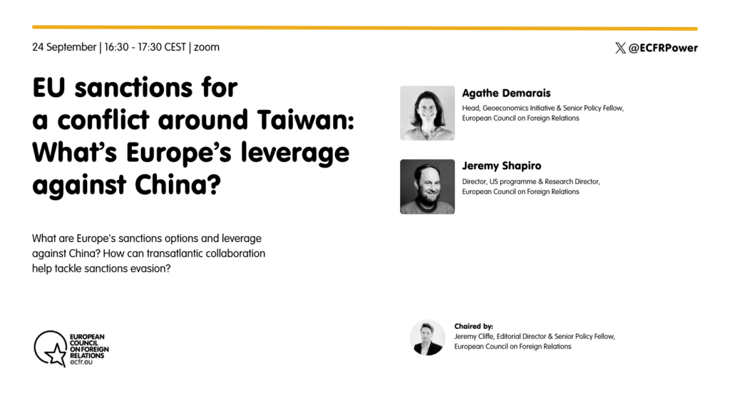 EU sanctions for a conflict around Taiwan: What’s Europe’s leverage against China?