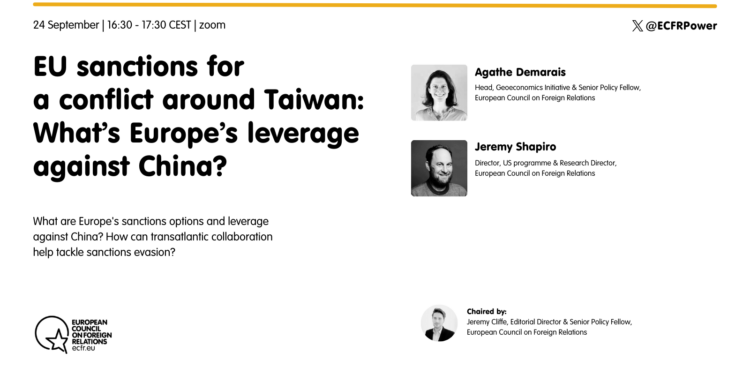 EU sanctions for a conflict around Taiwan: What’s Europe’s leverage against China?